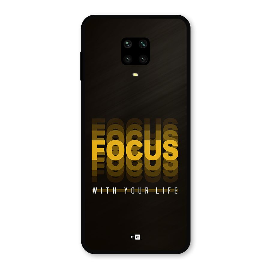 Focus Life Metal Back Case for Redmi Note 9 Pro Max