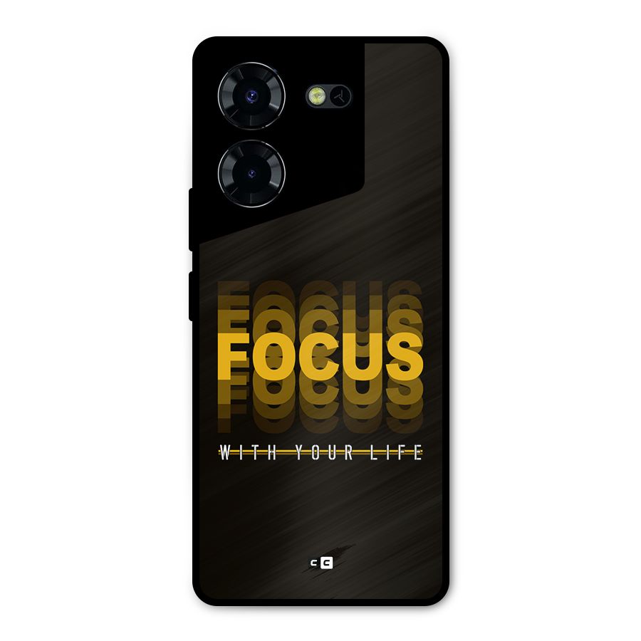 Focus Life Metal Back Case for Tecno Pova 5 Pro 5G