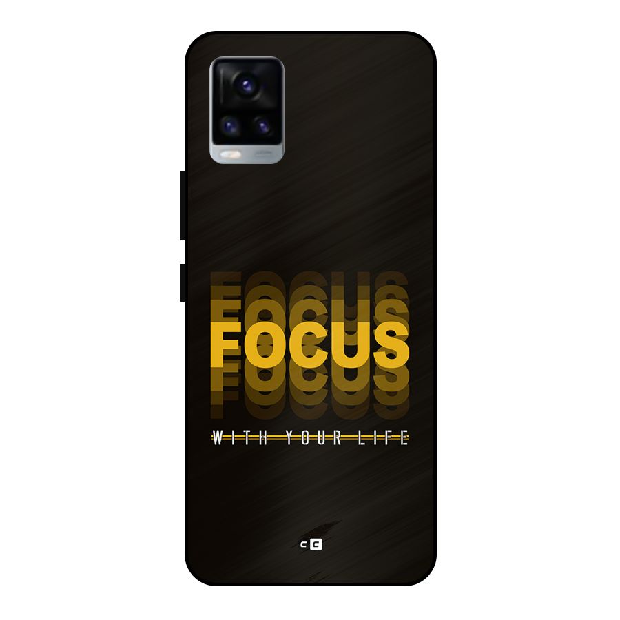 Focus Life Metal Back Case for Vivo V20 2021