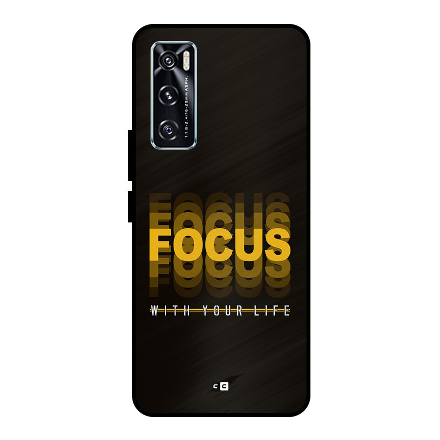 Focus Life Metal Back Case for Vivo V20 SE