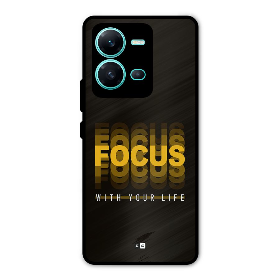 Focus Life Metal Back Case for Vivo V25