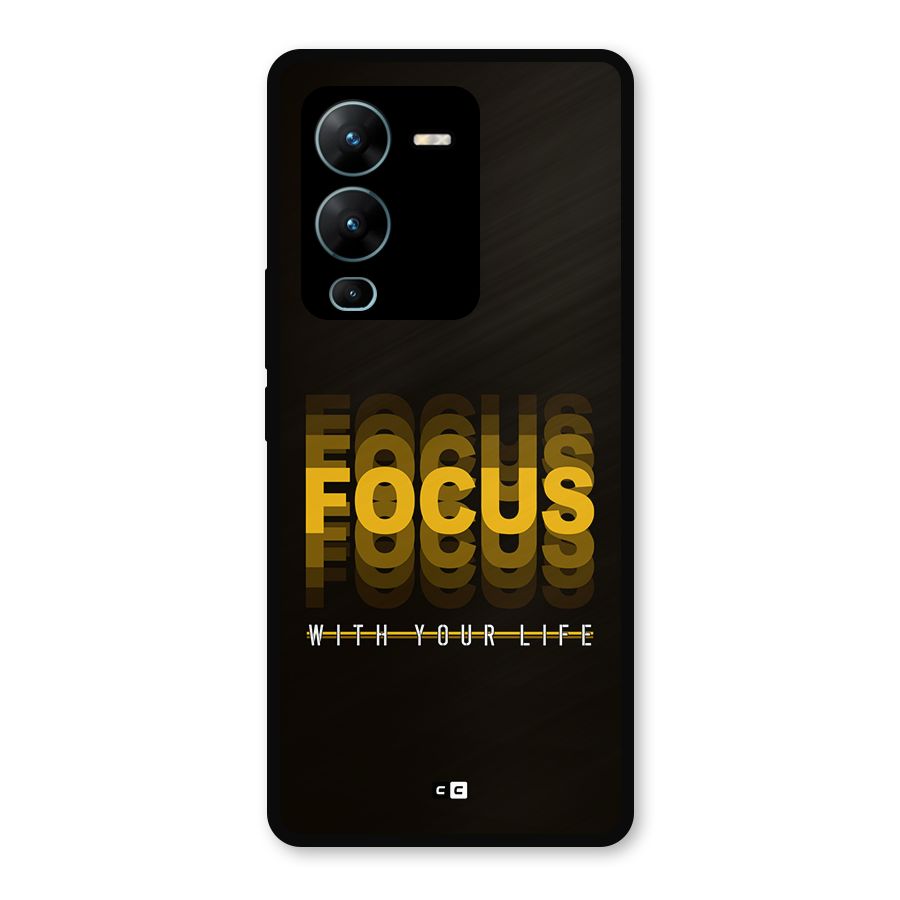 Focus Life Metal Back Case for Vivo V25 Pro