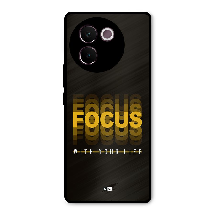 Focus Life Metal Back Case for Vivo V30e