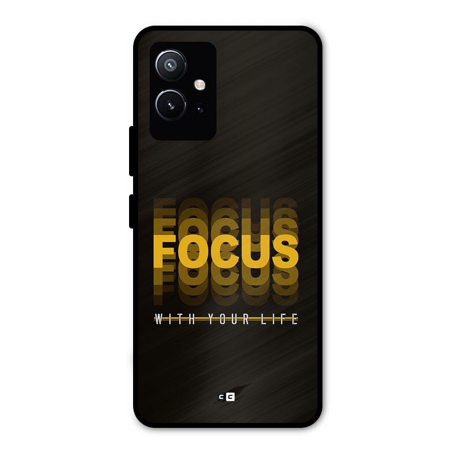Focus Life Metal Back Case for Vivo Y75 5G