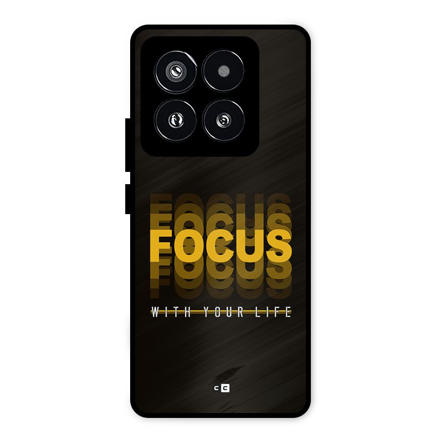 Focus Life Metal Back Case for Xiaomi 14 Pro