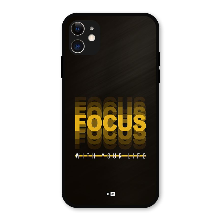 Focus Life Metal Back Case for iPhone 11
