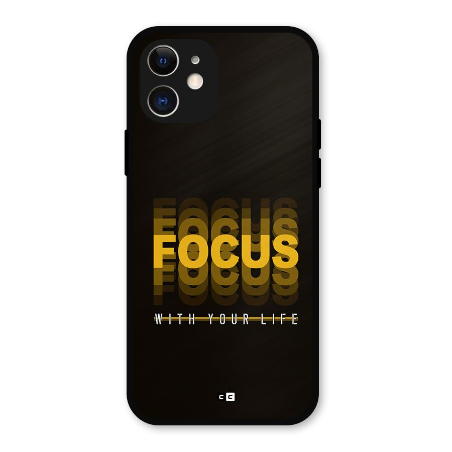 Focus Life Metal Back Case for iPhone 12