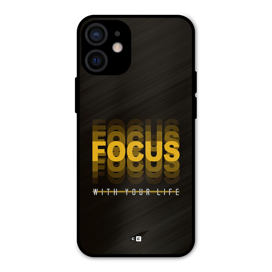 Focus Life Metal Back Case for iPhone 12 Mini