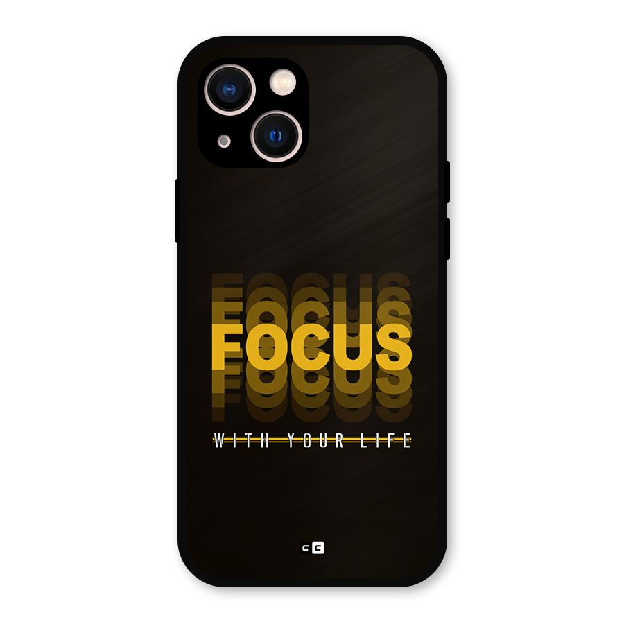 Focus Life Metal Back Case for iPhone 13