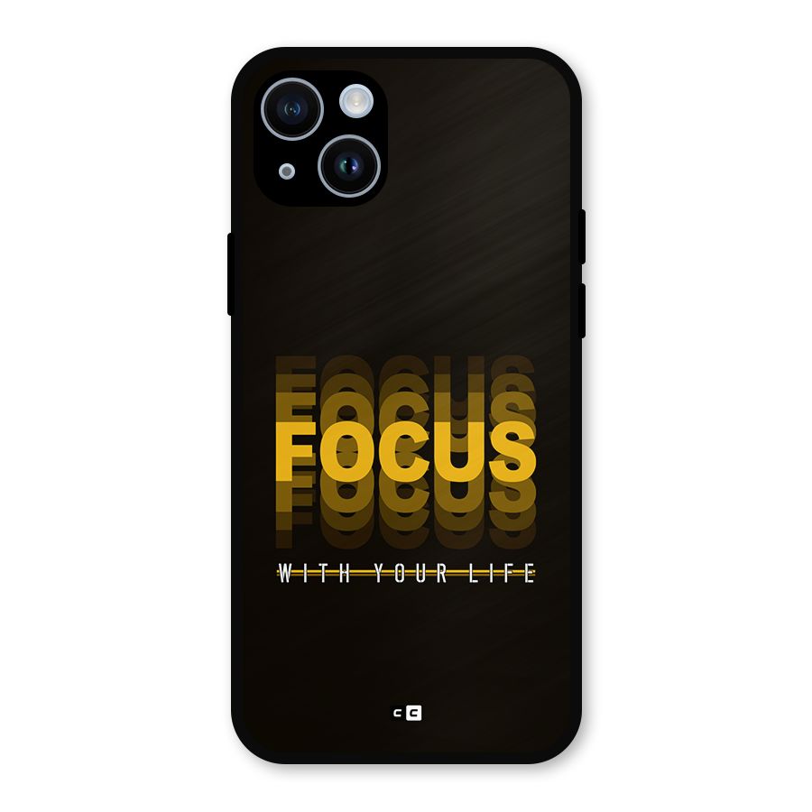 Focus Life Metal Back Case for iPhone 14