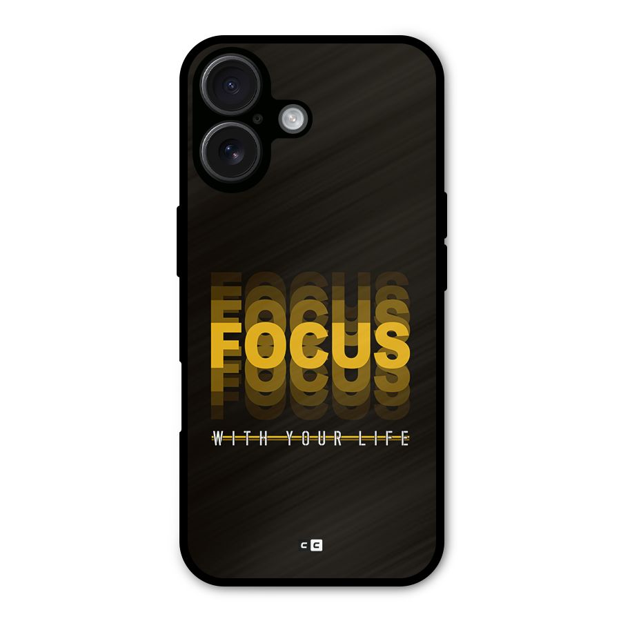 Focus Life Metal Back Case for iPhone 16