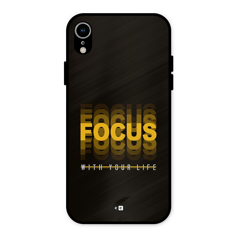 Focus Life Metal Back Case for iPhone XR