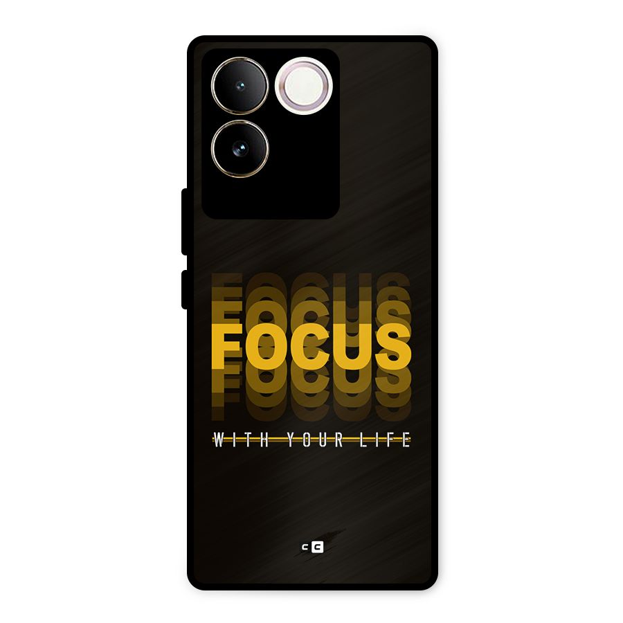 Focus Life Metal Back Case for iQOO Z7 Pro