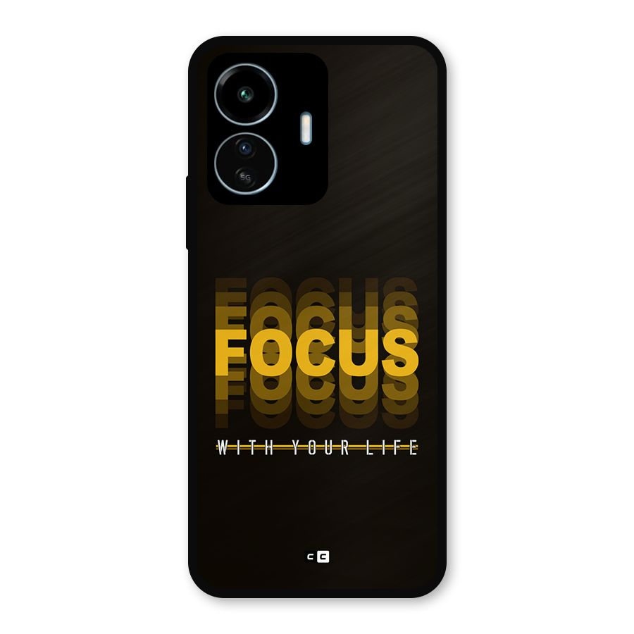 Focus Life Metal Back Case for vivo iQOO Z6 Lite 5G