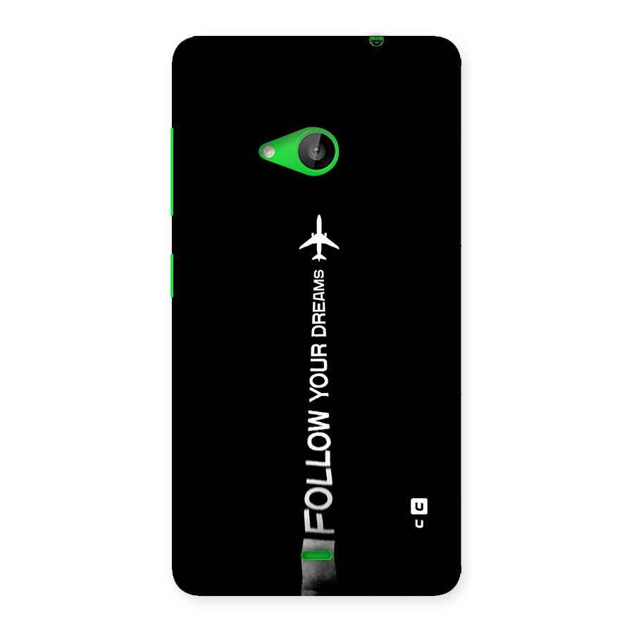 Follow Your Dream Back Case for Lumia 535