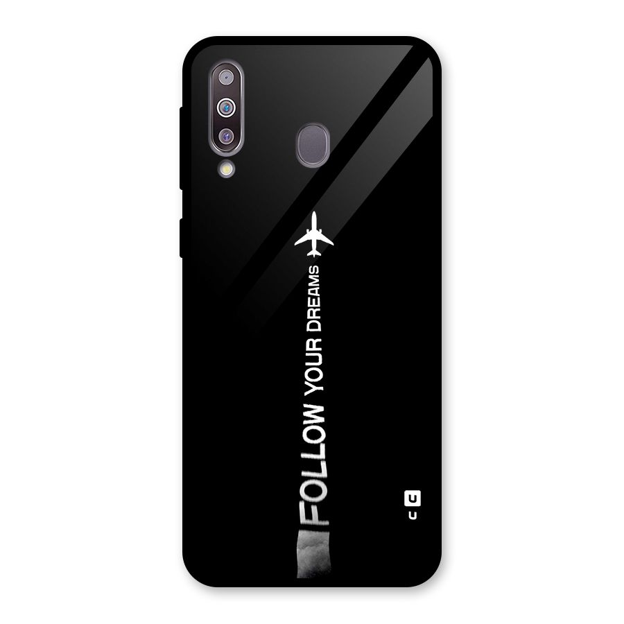 Follow Your Dream Glass Back Case for Galaxy M30