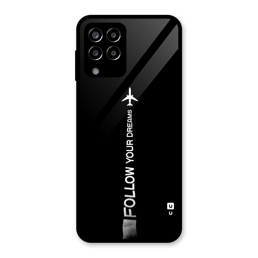 Follow Your Dream Glass Back Case for Galaxy M33