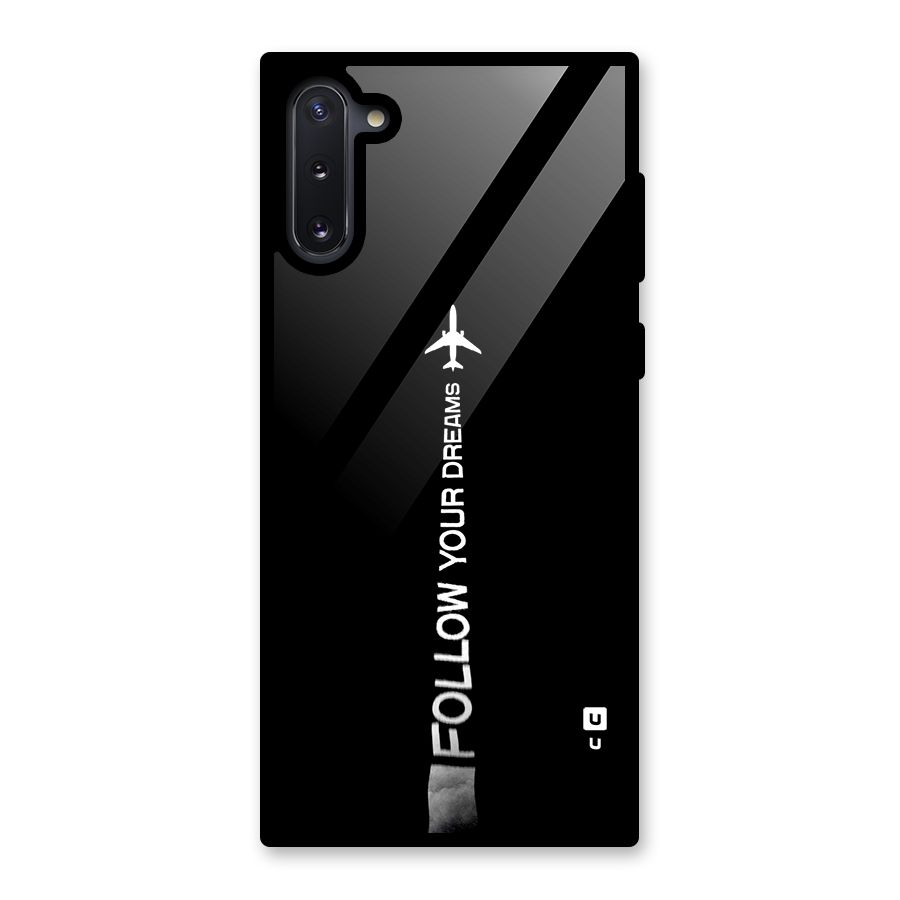 Follow Your Dream Glass Back Case for Galaxy Note 10