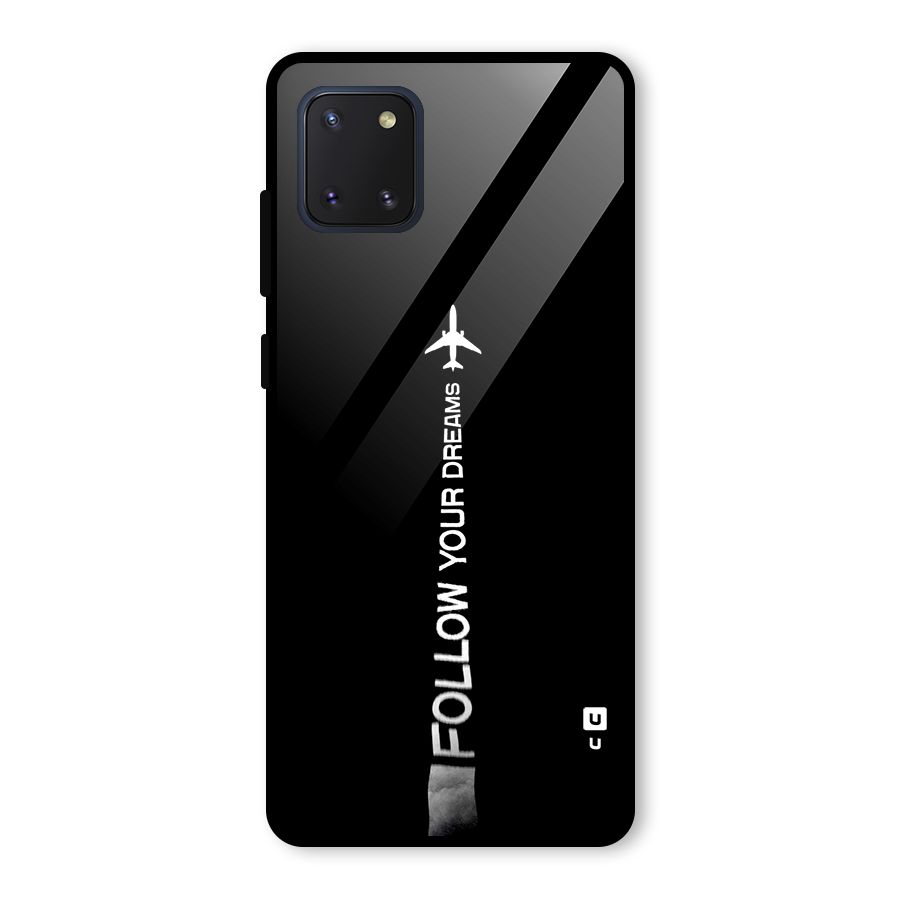 Follow Your Dream Glass Back Case for Galaxy Note 10 Lite