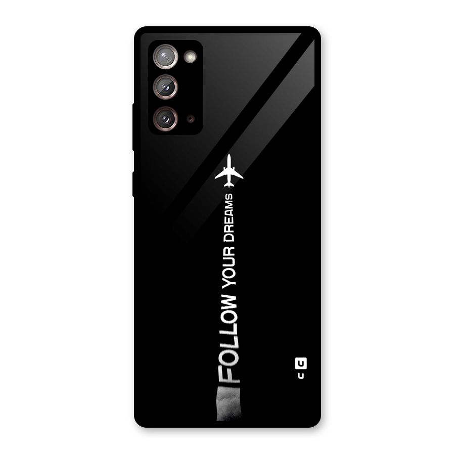 Follow Your Dream Glass Back Case for Galaxy Note 20
