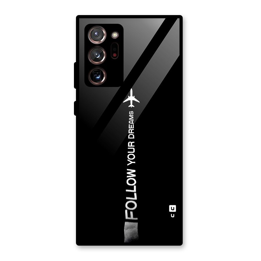 Follow Your Dream Glass Back Case for Galaxy Note 20 Ultra