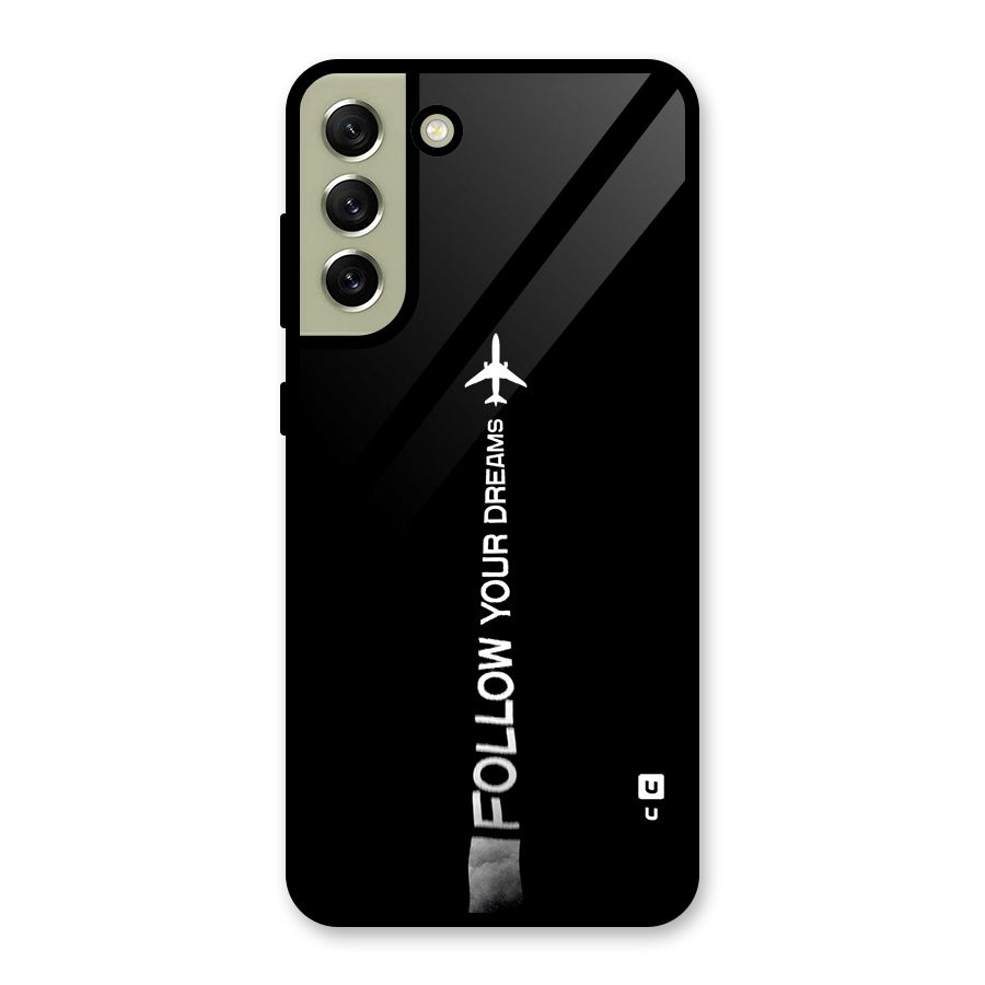 Follow Your Dream Glass Back Case for Galaxy S21 FE 5G