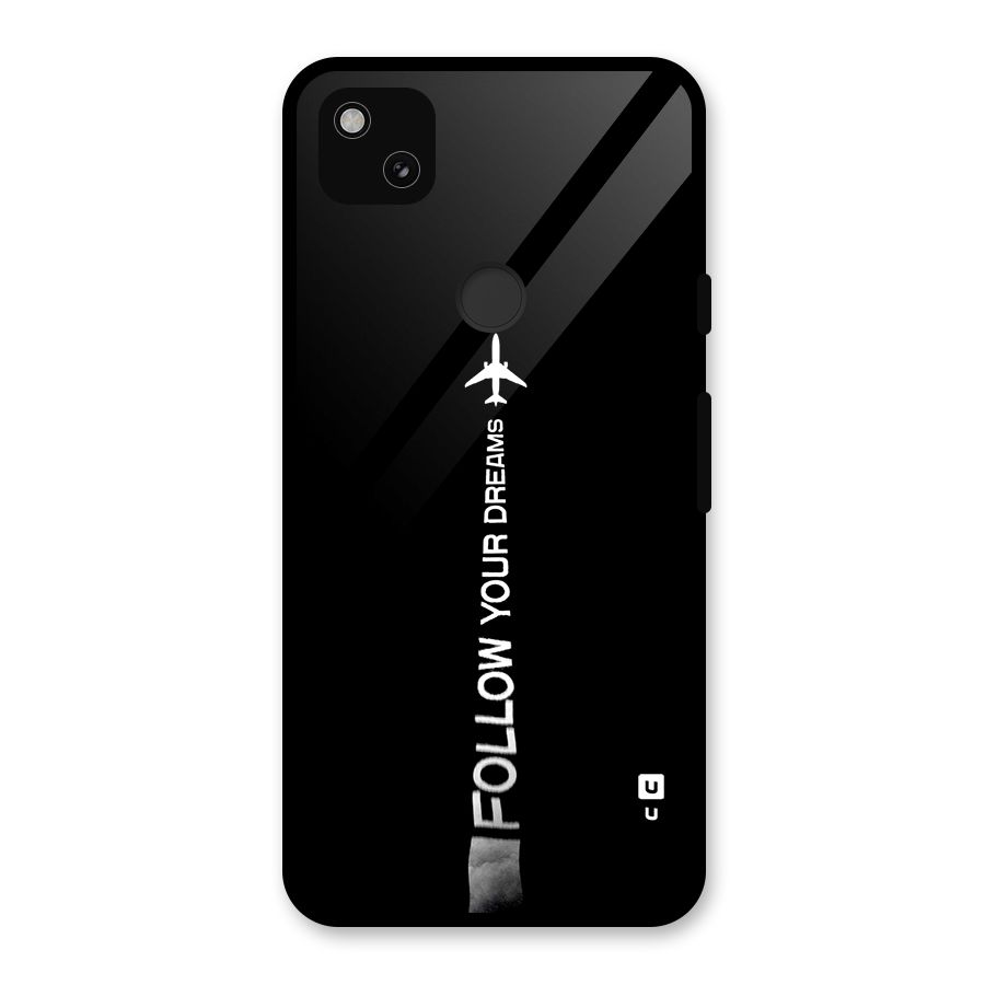 Follow Your Dream Glass Back Case for Google Pixel 4a