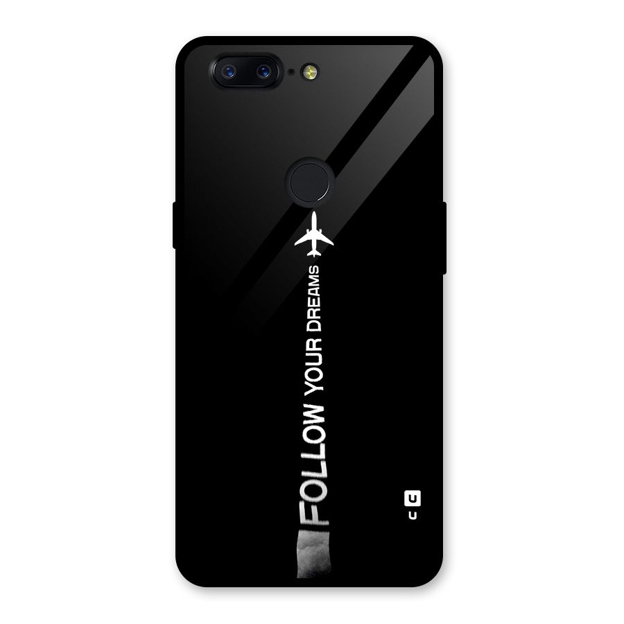 Follow Your Dream Glass Back Case for OnePlus 5T