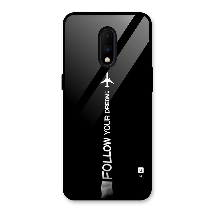 Follow Your Dream Glass Back Case for OnePlus 7
