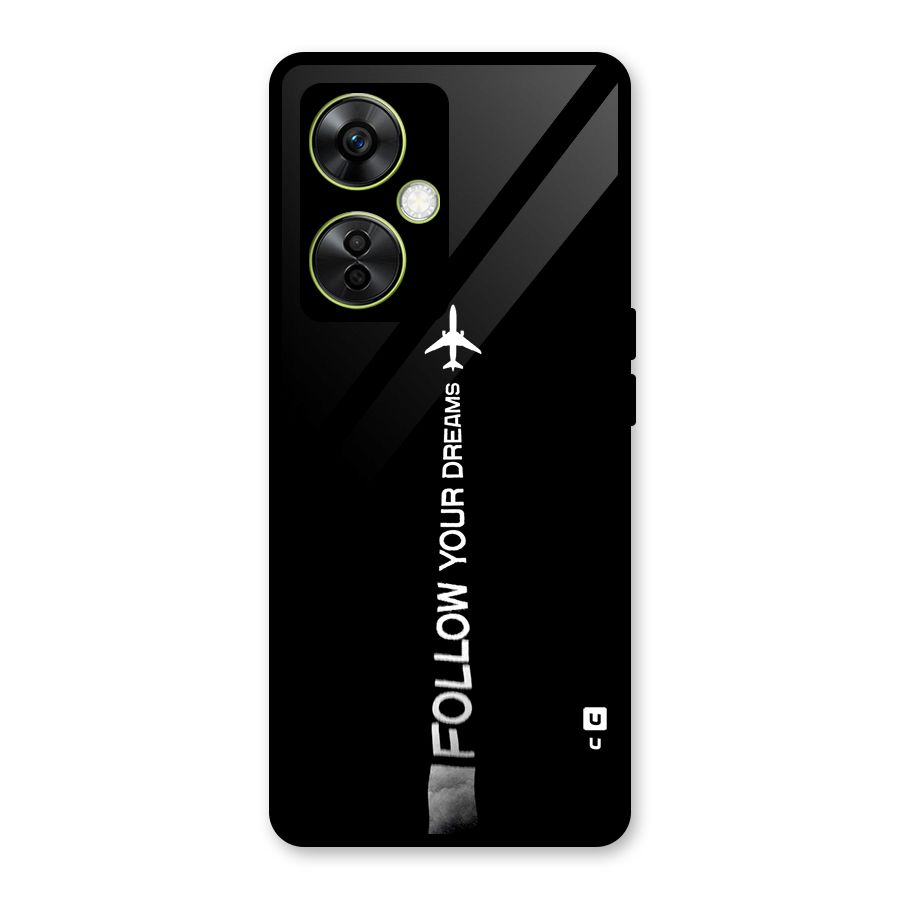 Follow Your Dream Glass Back Case for OnePlus Nord CE 3 Lite