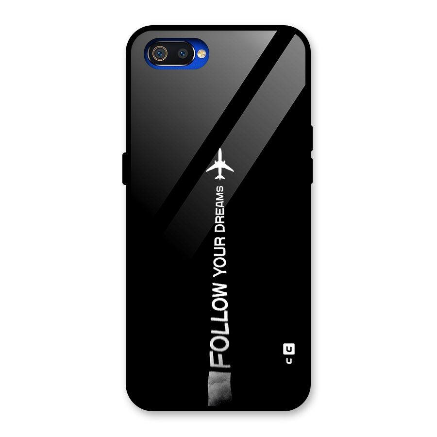 Follow Your Dream Glass Back Case for Realme C2