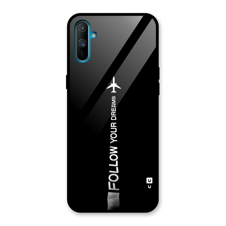 Follow Your Dream Glass Back Case for Realme C3