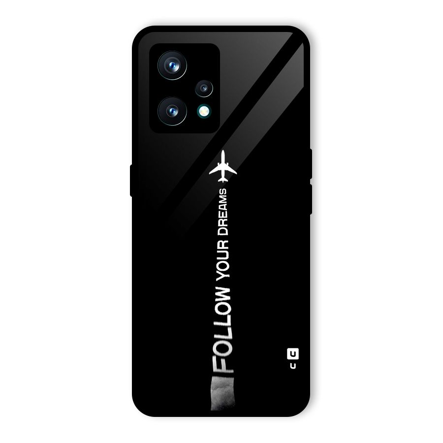Follow Your Dream Glass Back Case for Realme Narzo 50 Pro
