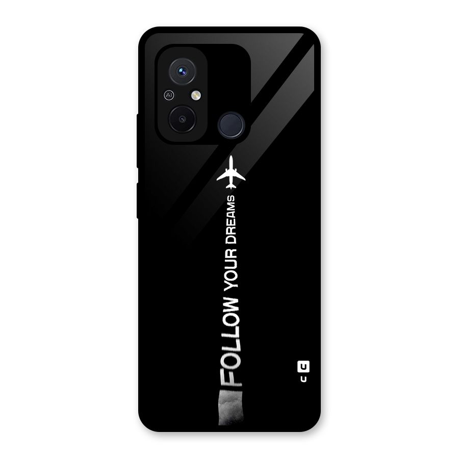 Follow Your Dream Glass Back Case for Redmi 12C
