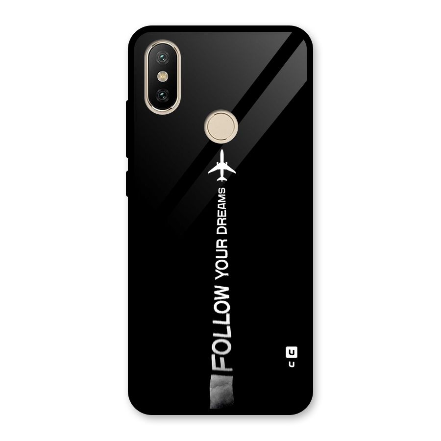 Follow Your Dream Glass Back Case for Redmi A2