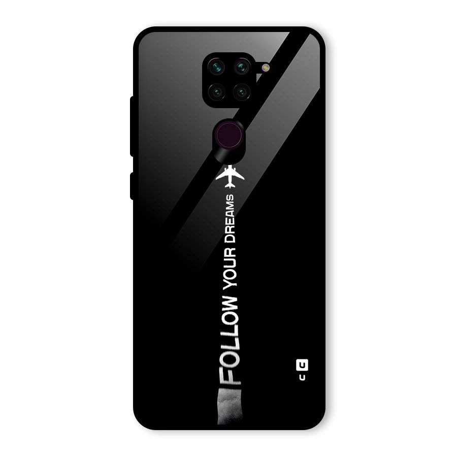 Follow Your Dream Glass Back Case for Redmi Note 9