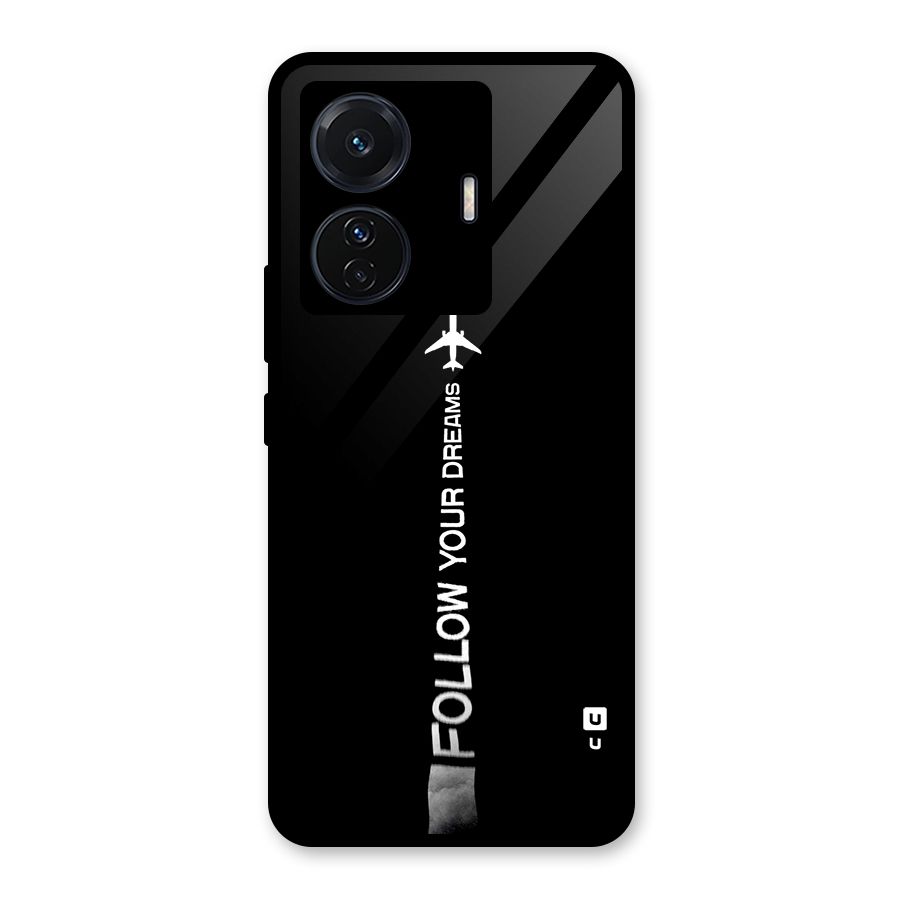 Follow Your Dream Glass Back Case for Vivo T1 Pro
