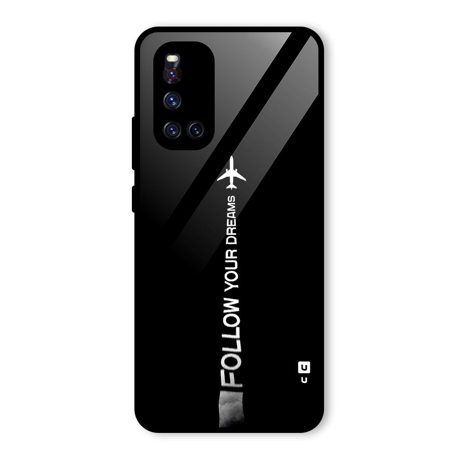 Follow Your Dream Glass Back Case for Vivo V19