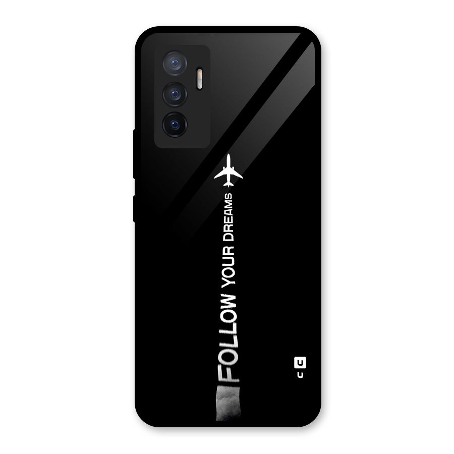 Follow Your Dream Glass Back Case for Vivo V23e