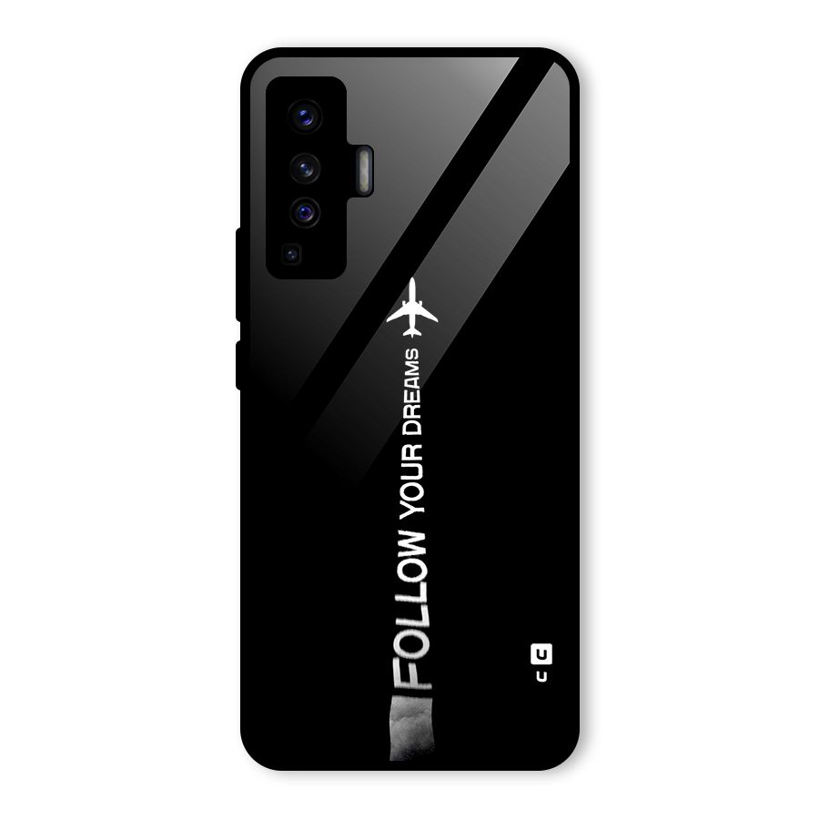 Follow Your Dream Glass Back Case for Vivo X50