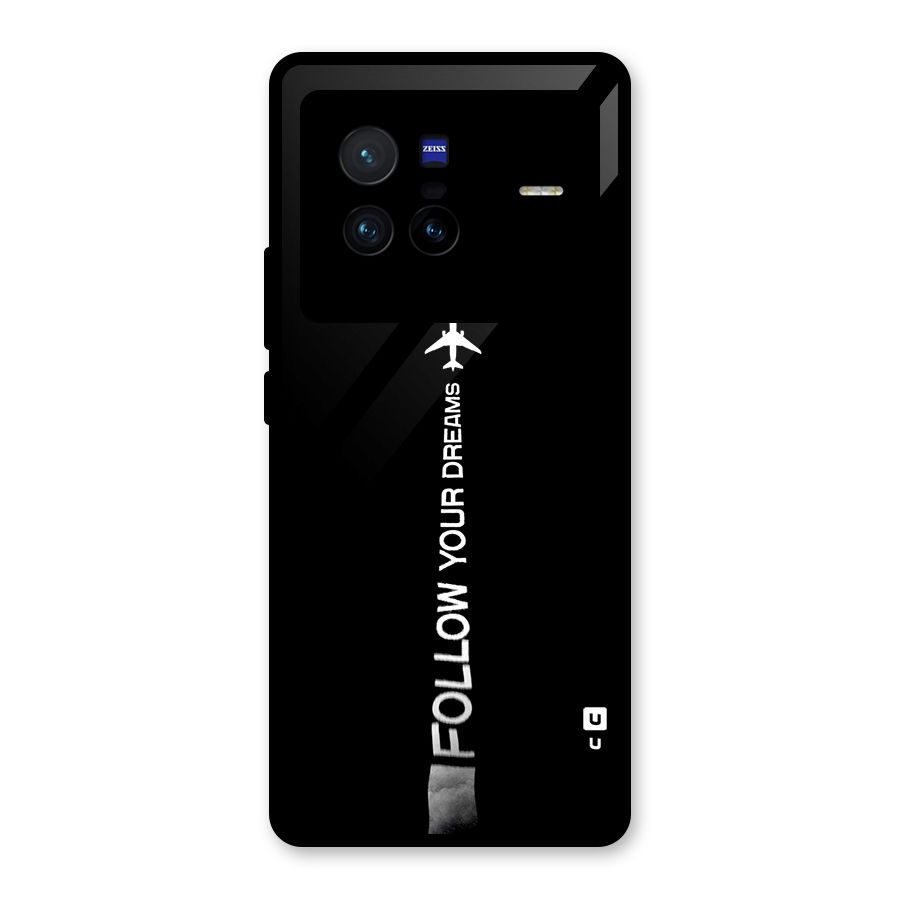 Follow Your Dream Glass Back Case for Vivo X80