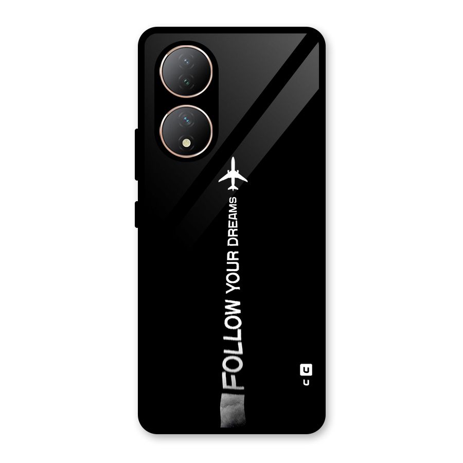 Follow Your Dream Glass Back Case for Vivo Y100