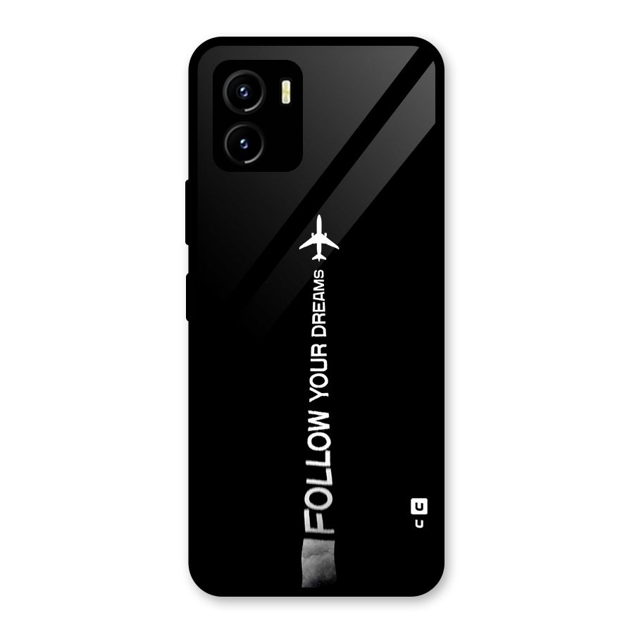 Follow Your Dream Glass Back Case for Vivo Y15s