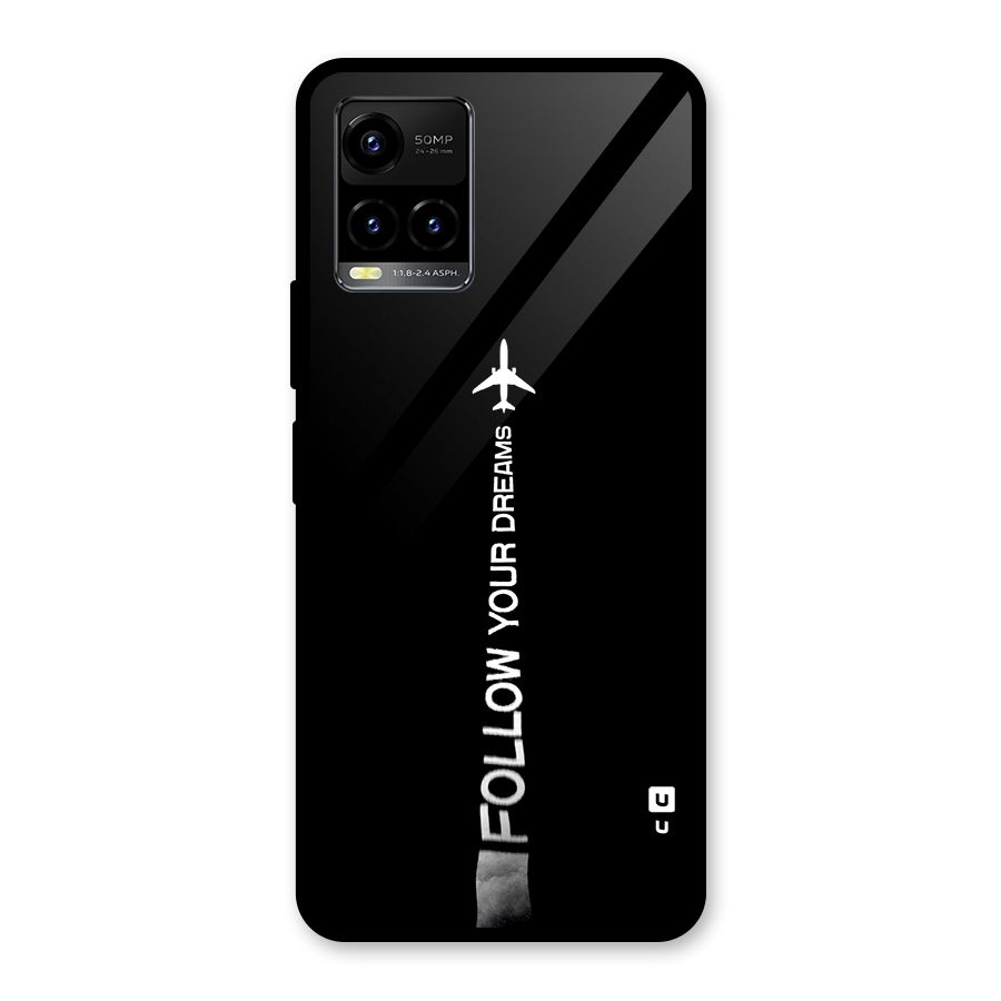 Follow Your Dream Glass Back Case for Vivo Y21T