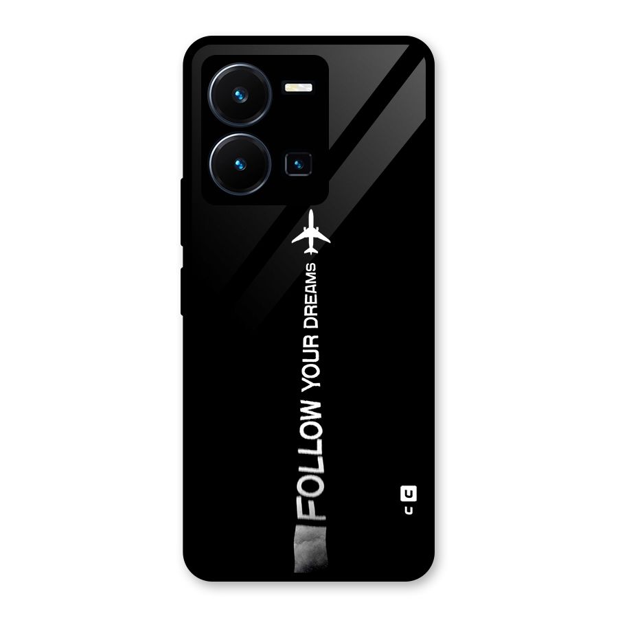 Follow Your Dream Glass Back Case for Vivo Y35