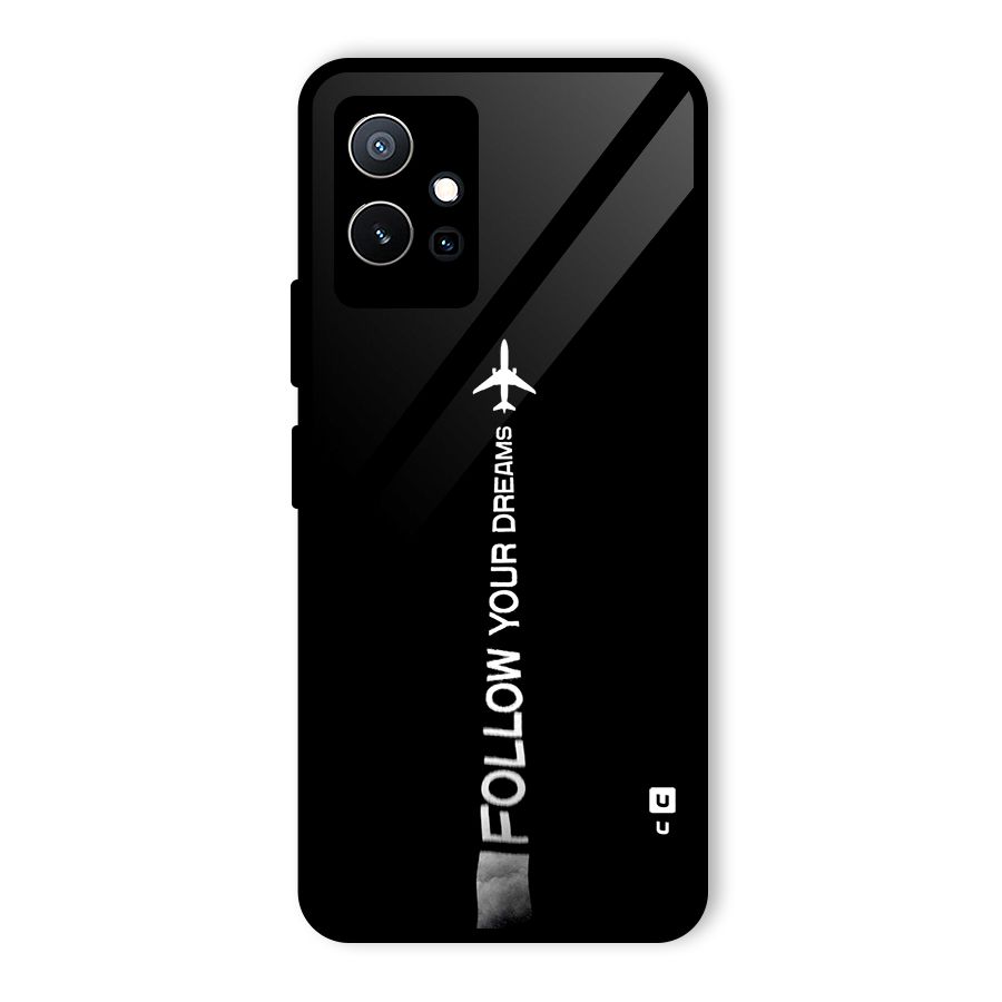 Follow Your Dream Glass Back Case for Vivo Y75 5G