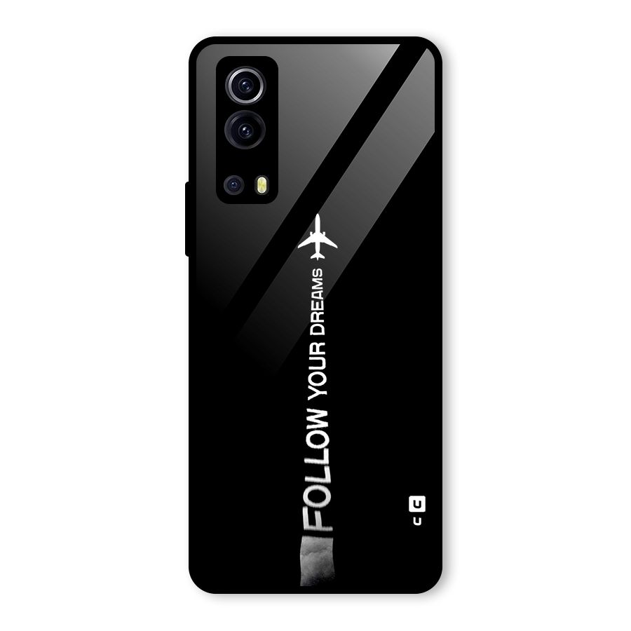 Follow Your Dream Glass Back Case for Vivo iQOO Z3