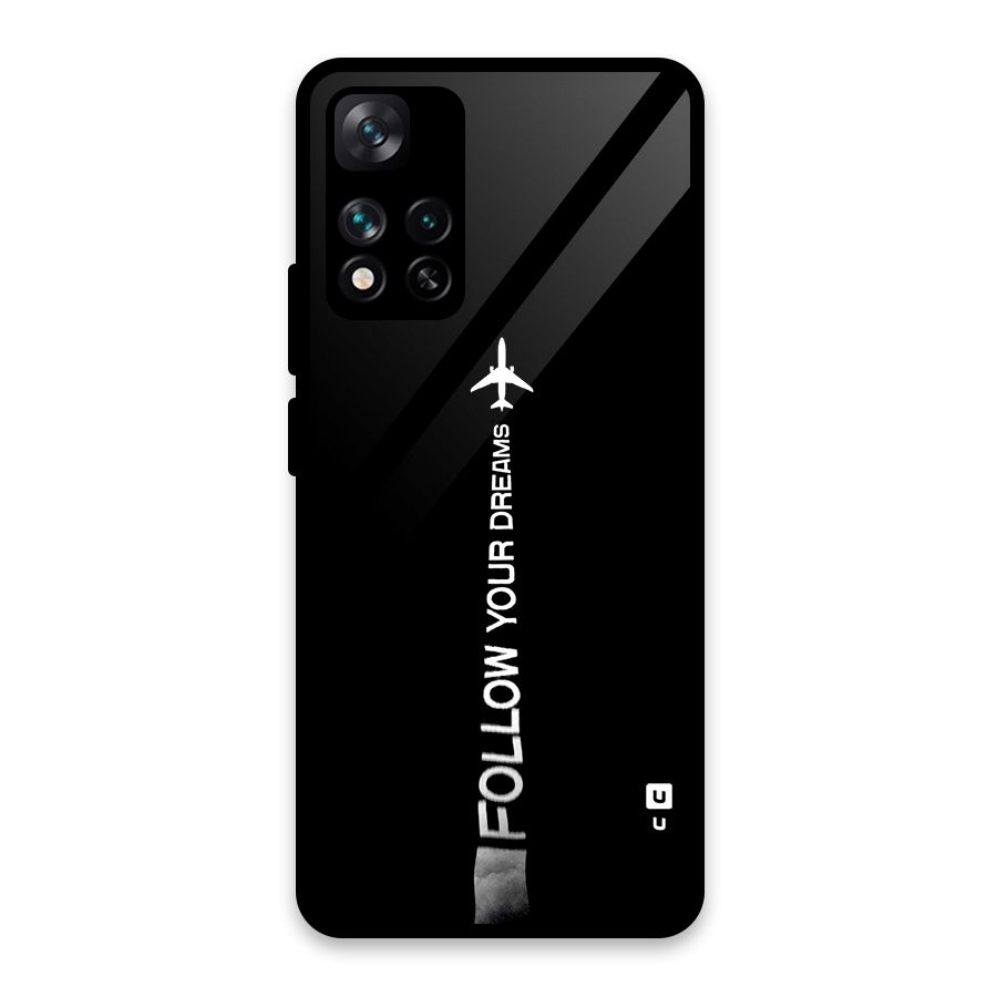 Follow Your Dream Glass Back Case for Xiaomi 11i HyperCharge 5G