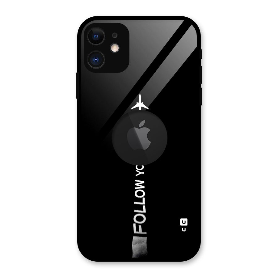 Follow Your Dream Glass Back Case for iPhone 11 Logo Cut