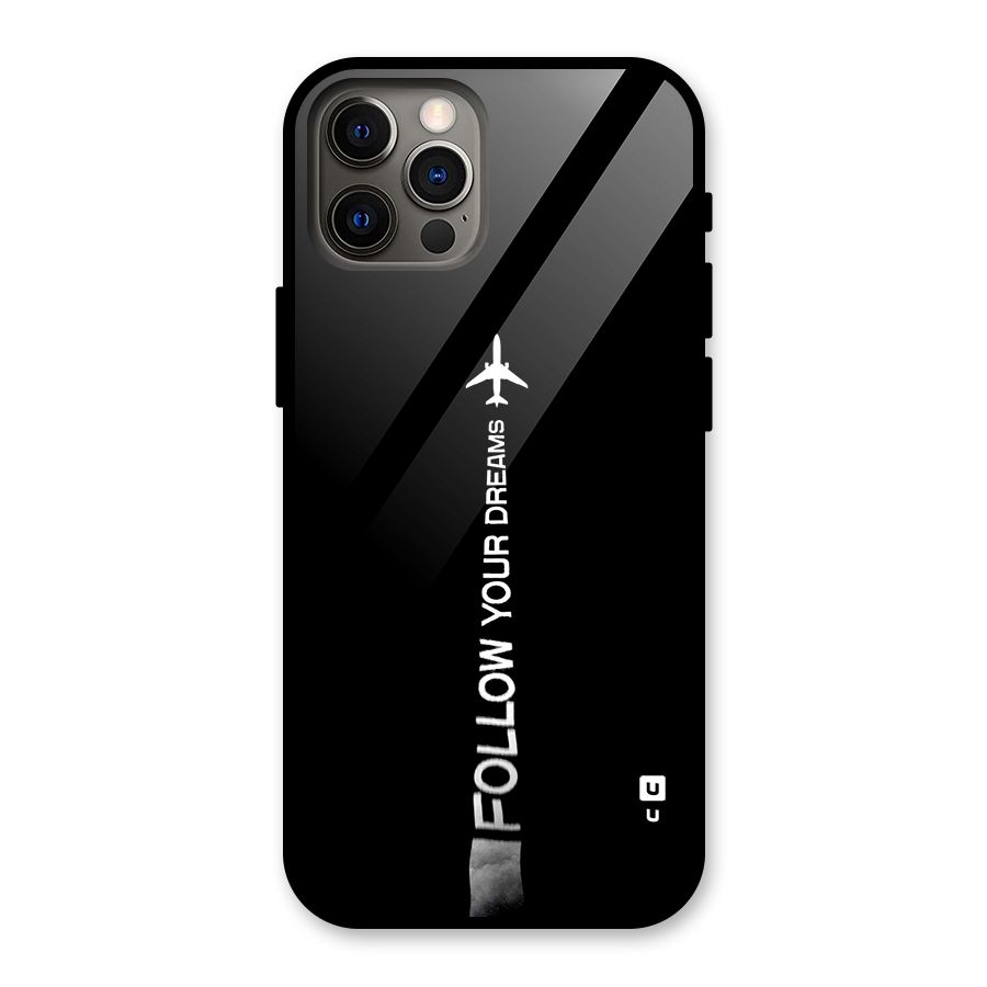 Follow Your Dream Glass Back Case for iPhone 12 Pro